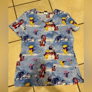 Disney Winnie the Pooh scrub Top